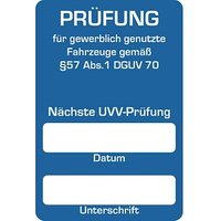 EICHNER Aufkleber Nächste UVV-Prüfung, blau/weiß, 250 St. EICHNER Aufkleber Nächste UVV-Prüfung, blau/weiß, 250 St. von EICHNER