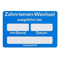 EICHNER Aufkleber Zahnriemen-Wechsel ausgeführt bei, blau/weiß, 250 St. von EICHNER