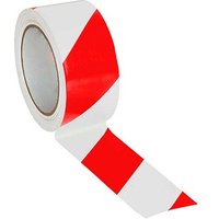 EICHNER Bodenmarkierungsband rot, weiß 5,0 cm x 33,0 m von EICHNER