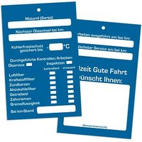 EICHNER Hängeetiketten Inspektion blau 65,0 x 10,0 cm 2-seitig bedruckt, 300 St. von EICHNER