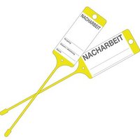 EICHNER Hängeetiketten Nacharbeit gelb 21,5 x 5,8 cm gelocht, 200 St. von EICHNER