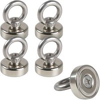 EICHNER Ösen Magnete silber, Metall Ø 2,5 x 7,7 cm, 5 St. von EICHNER