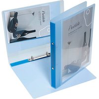 EICHNER Präsentationsringbuch 2-Ringe blau-transparent 2,5 cm DIN A4 von EICHNER