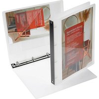 EICHNER Präsentationsringbuch 4-Ringe grau-transparent 2,5 cm DIN A4 von EICHNER