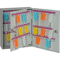 EICHNER Schlüsselkasten grau mit 108 Haken Zylinderschloss von EICHNER