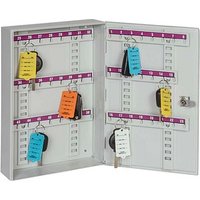 EICHNER Schlüsselkasten grau mit 50 Haken Zylinderschloss von EICHNER