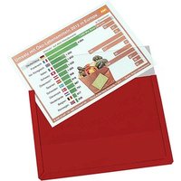 EICHNER Sichttaschen Magnetisch DIN A4 quer rot glatt, 10 St. von EICHNER