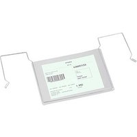 EICHNER Sichttaschen mit Drahtbügel DIN A6 quer transparent glatt, 50 St. von EICHNER