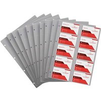 EICHNER Visitenkartenhüllen DIN A4 DIN A4 transparent glatt, 10 St. von EICHNER