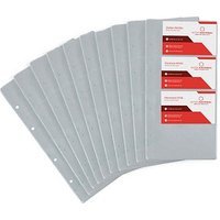 EICHNER Visitenkartenhüllen schmal DIN A5 transparent glatt, 10 St. von EICHNER