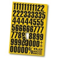 EICHNER Ziffern 0-9 Magnete gelb 22,5 x 32,5 cm, 2 Bogen von EICHNER