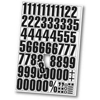 EICHNER Ziffern 0-9 Magnete weiß 22,5 x 32,5 cm, 2 Bogen von EICHNER