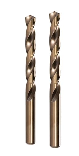 0,6 mm - 25 mm M35 Kobalt-Spiralbohrer, Schnellarbeitsstahl, Metallbohren for Edelstahl, Aluminium, Kupfer, Holz, Lochöffner(4.0mm 2pcs) von EIENQBVL