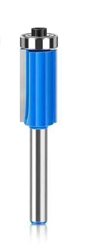 1–4-teiliges Set mit 1/4 Zoll/6 mm Schaft-Bündigfräsern mit Lager – Hartmetallbestückte Holzschablonen-Musterbits for präzises Milli(6.35X12.7mm) von EIENQBVL