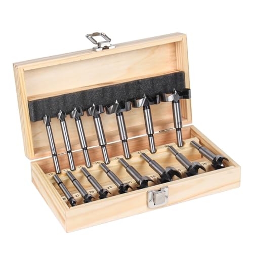 10-50mm 15 Teile/satz Forstner Carbon Stahl Bohrer Bits Holzbearbeitung Selbst Zentrierung Loch Säge Hartmetall Cutter Werkzeuge Set von EIENQBVL