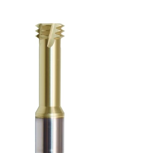 CNC-Werkzeugbeschichtung Hartmetall-Gewindefräser M3 M2.5 M12 Dreizahn-Gewindefräser for Edelstahl(YZT-5103,M4-0.7-D4-100L) von EIENQBVL