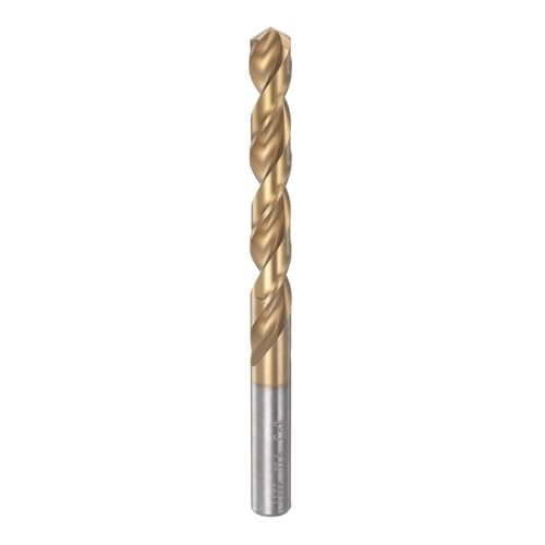 Spiralbohrer, 11,5–13 mm, titanbeschichtet (HSS-E), M42, Schnellarbeitsstahl, 8% Kobalt, gerader Schaft, for Edelstahl, Aluminiumlegierungen, Metall(11.6mm) von EIENQBVL