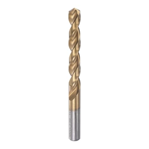 Spiralbohrer, 11,5–13 mm, titanbeschichtet (HSS-E), M42, Schnellarbeitsstahl, 8% Kobalt, gerader Schaft, for Edelstahl, Aluminiumlegierungen, Metall(13mm) von EIENQBVL