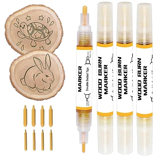 EIGTWEN 4 Filzstifte zum Verbrennen von Holz, Gelstifte zum Zeichnen von Markierungen, ideale Wahl für Geschenke EIGTWEN 4 Filzstifte zum Verbrennen von Holz, Gelstifte zum Zeichnen von Markierungen, ideale Wahl für Geschenke von EIGTWEN