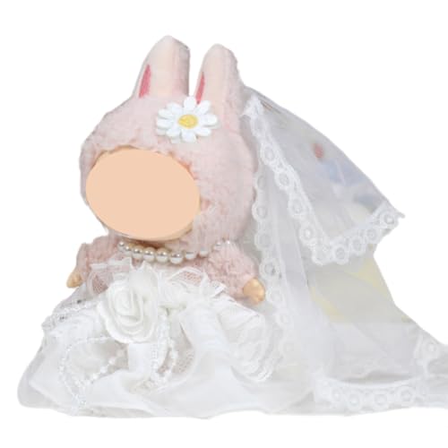 EIH1 Dreiteiliger Anzug Plüschpuppe lanubu Kleidung Hochzeitskleid,Für 17cm Puppe,Puppenzubehör,lanubu Outfit,DIY Outfit,Geeignet für Jungen,Mädchen,Kindergeschenke(Weiße) von EIH1