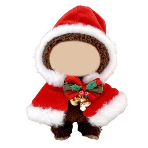 EIH1 Bekleidung für 17cm Plüsch für Weihnachten, Kleidung für Puppe, Kawaii Kuscheltier Kleidung Outfit nur Bekleidungs zubehör für 17cm Bekleidung, DIY Kinder Geschenke für Weihnachten（A） von EIHI