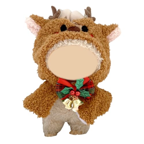 EIH1 Bekleidung für 17cm Plüsch für Weihnachten, Kleidung für Puppe, Kawaii Kuscheltier Kleidung Outfit nur Bekleidungs zubehör für 17cm Bekleidung, DIY Kinder Geschenke für Weihnachten（B） von EIHI