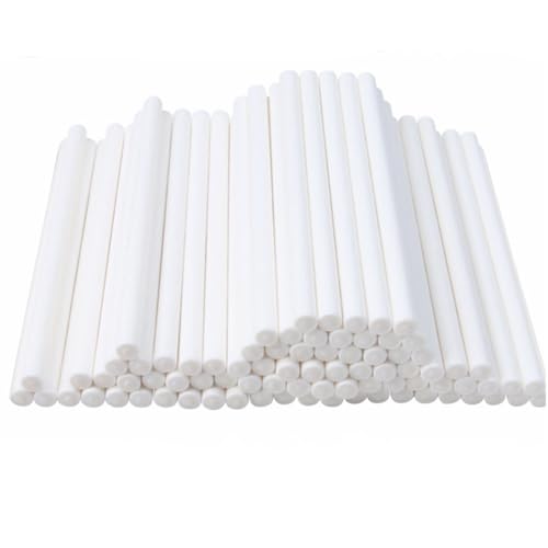 EIHI 100 Stück Cake Pops aus Papier, 10 cm Lutscherstiele, Cake Pops Stäbchen, Lutscherstiele für die Herstellung von Lutschern, Kuchen, Desserts, Schokolade, weiß EIHI 100 Stück Cake Pops aus Papier, 10 cm Lutscherstiele, Cake Pops Stäbchen, Lutscherstiele für die Herstellung von Lutschern, Kuchen, Desserts, Schokolade, weiß von EIHI