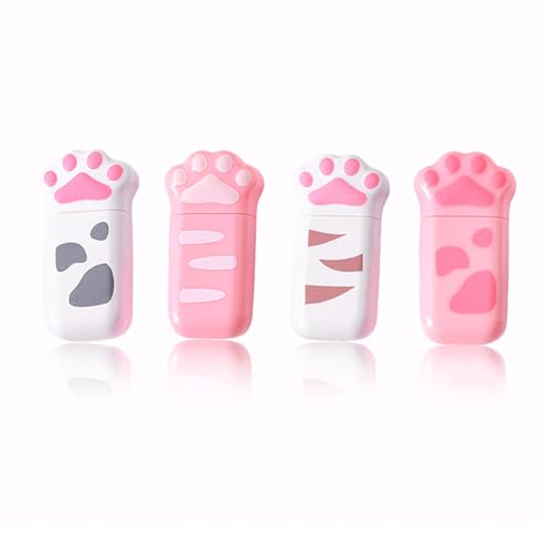 EIHI 4 Stück Korrekturroller Mini, 6M X 5Mm, Korrekturmaus, School Supplies, Katzenpfoten-Korrekturband, Mini Kompakt, Maus Roller, Geeignet Für Süße Mädchen,Cute Stuff,Schulsachen EIHI 4 Stück Korrekturroller Mini, 6M X 5Mm, Korrekturmaus, School Supplies, Katzenpfoten-Korrekturband, Mini Kompakt, Maus Roller, Geeignet Für Süße Mädchen,Cute Stuff,Schulsachen von EIHI