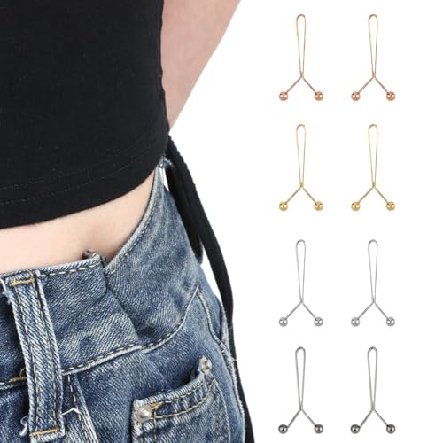 EIHI 8 Stück Hosen Taillenspanner, Hosenbund Enger Machen, Hosenknopf zum Enger Machen, Taillenschnallen Clips kein Nähen Jean Knopfnadeln Knöpfe, Jean Knopfnadeln EIHI 8 Stück Hosen Taillenspanner, Hosenbund Enger Machen, Hosenknopf zum Enger Machen, Taillenschnallen Clips kein Nähen Jean Knopfnadeln Knöpfe, Jean Knopfnadeln von EIHI