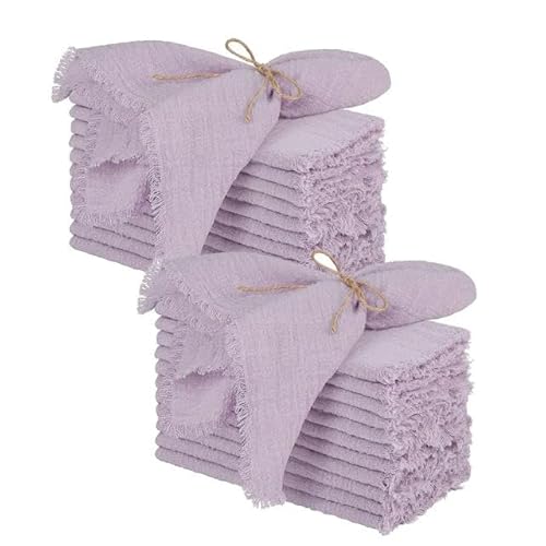 EILJSF 24 stücke 32x32cm Großhandel Lila Gaze Baumwolle Serviette Wiederverwendbare Geschirrtuch Hochzeit Party Weihnachten Tisch Dekor Retro Grate Servietten EILJSF 24 stücke 32x32cm Großhandel Lila Gaze Baumwolle Serviette Wiederverwendbare Geschirrtuch Hochzeit Party Weihnachten Tisch Dekor Retro Grate Servietten von EILJSF