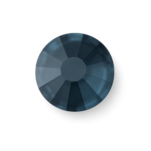 HotFix Strasssteine zum Aufbügeln, HotFix EIMASS Cut Glas mit flacher Rückseite, Hotfix-Kristalle mit flacher Rückseite, Montana SS30 (6,5 mm), 100 Stück von EIMASS