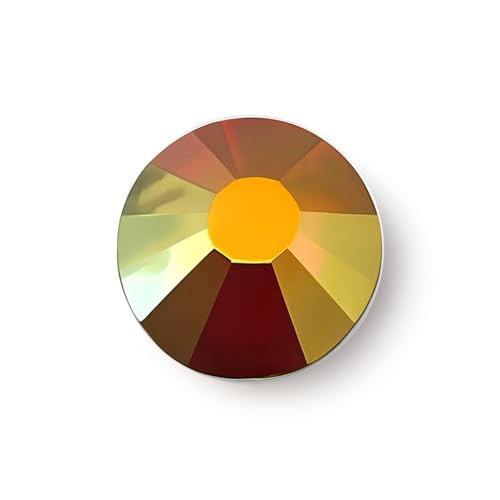 HotFix-Strasssteine zum Aufbügeln, HotFix-Kristalle mit flacher Rückseite, Hotfix-Kristalle mit flacher Rückseite, EIMASS Cut (Dark Siam AB SS20, 4,8 mm), 100 Stück von EIMASS