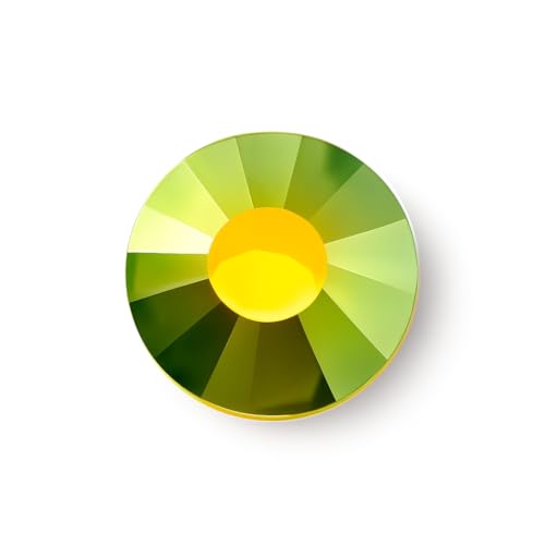 HotFix-Strasssteine zum Aufbügeln, HotFix-Kristalle mit flacher Rückseite, Hotfix-Kristalle mit flacher Rückseite, EIMASS Cut (Olivine AB SS16 (4 mm), 100 Stück von EIMASS