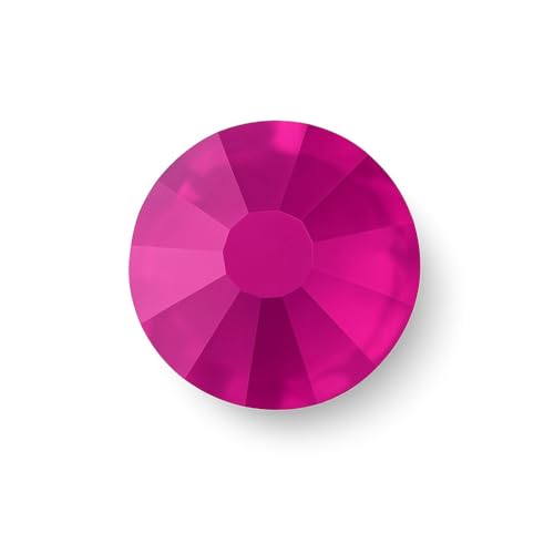 HotFix-Strasssteine zum Aufbügeln, HotFix-Kristalle mit flacher Rückseite, Hotfix-Kristalle mit flacher Rückseite, Fuchsia SS10, 3 mm, 100 Stück von EIMASS