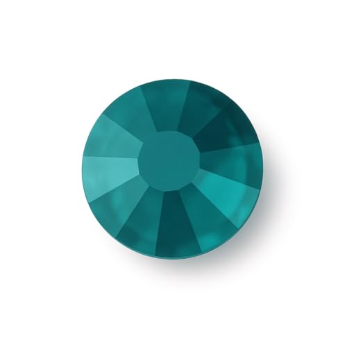 HotFix-Strasssteine zum Aufbügeln, HotFix-Kristalle mit flacher Rückseite, Hotfix-Kristalle mit flacher Rückseite, blauer Zirkon SS30, 6,5 mm, 100 Stück von EIMASS