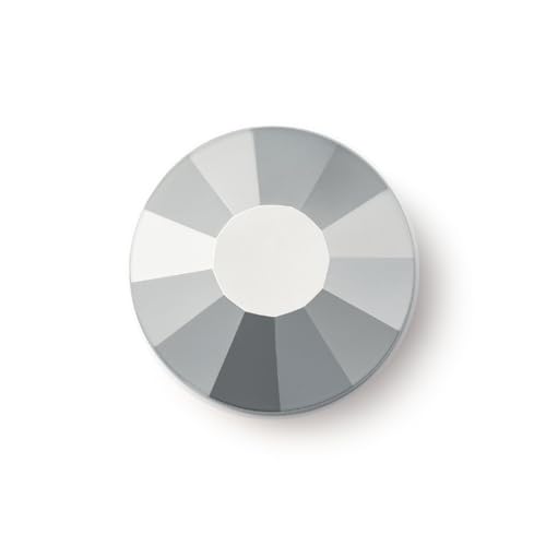 HotFix-Strasssteine zum Aufbügeln, HotFix-Kristalle mit flacher Rückseite, Hotfix-Strasssteine zum Aufbügeln, HotFix-Kristalle mit flacher Rückseite, Häma-Silber, SS30 (6,5 mm), 100 Stück von EIMASS