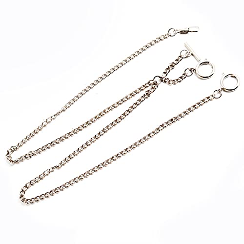 EINCORN Albert-Kette für Herren, Panzerkette, antiker T-Griff, Uhrenkette für Taschenuhr, Schlüssel, Anhänger, wie abgebildet EINCORN Albert-Kette für Herren, Panzerkette, antiker T-Griff, Uhrenkette für Taschenuhr, Schlüssel, Anhänger, wie abgebildet von EINCORN
