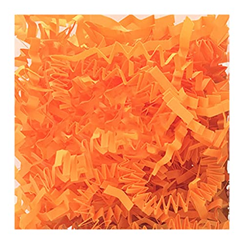 EIOLWJIEO Ostern Gras Festival Papierschnitzel Füllung Perfekte DIY Konfetti Party Dekoration Hochzeitsdeko Verpackungsmaterial, Fluoreszierendes Orange von EIOLWJIEO