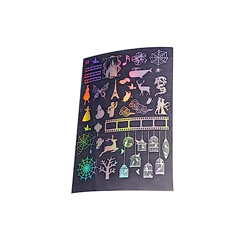 EIOLWJIEO Transparente Aufkleber, schöne DIY Accessoires, Tagebuch Aufkleber, sichere bunte Handwerks Geschenkverpackung für die Kartenherstellung, Vogelkäfig von EIOLWJIEO