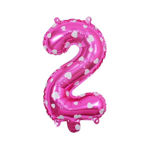 EIOLWJIEO Weit verbreitete Anwendung: Folienballons für Briefe, Geburtstagsfeiern, Hochzeitsdekorationen, Aluminiumlegierung, langlebig und zuverlässig, einfach, Rosa,2, 16 Zoll von EIOLWJIEO