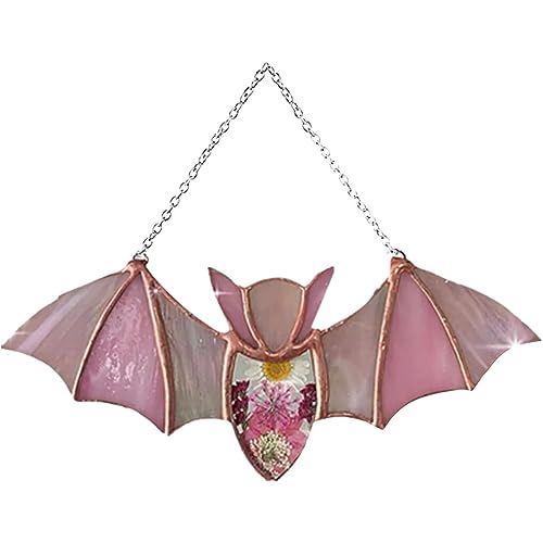 EIOLWJIEO Weit verbreitete Fledermaus Buntglas Sonnenfänger Dekoration, Acryl Halloween Fledermaus Buntglas Sonnenfänger Dekoration zum Aufhängen, A EIOLWJIEO Weit verbreitete Fledermaus Buntglas Sonnenfänger Dekoration, Acryl Halloween Fledermaus Buntglas Sonnenfänger Dekoration zum Aufhängen, A von EIOLWJIEO
