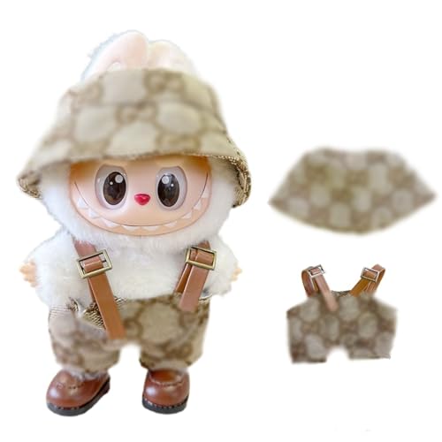 EIOURVY 17 cm große Kleidung, passend für 17 cm große Puppen, 1 brauner Overall + 1 Hut EIOURVY 17 cm große Kleidung, passend für 17 cm große Puppen, 1 brauner Overall + 1 Hut von EIOURVY