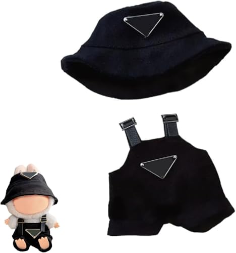 EIOURVY 17 cm große labobo Kleidung, passend für 17 cm große Labuu-Puppen, 1 schwarzer Overall + 1 Hut EIOURVY 17 cm große labobo Kleidung, passend für 17 cm große Labuu-Puppen, 1 schwarzer Overall + 1 Hut von EIOURVY