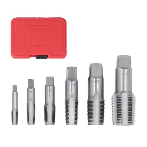 6-teiliger Rohrgewindebohrer NPT 1 Zoll 3/4 Zoll 1/2 Zoll 3/8 Zoll 1/4 Zoll 1/8 Zoll Gewindeformer aus Kohlenstoffstahl for PVC-Rohre 6-teiliger Rohrgewindebohrer NPT 1 Zoll 3/4 Zoll 1/2 Zoll 3/8 Zoll 1/4 Zoll 1/8 Zoll Gewindeformer aus Kohlenstoffstahl for PVC-Rohre von EJPPDHCO