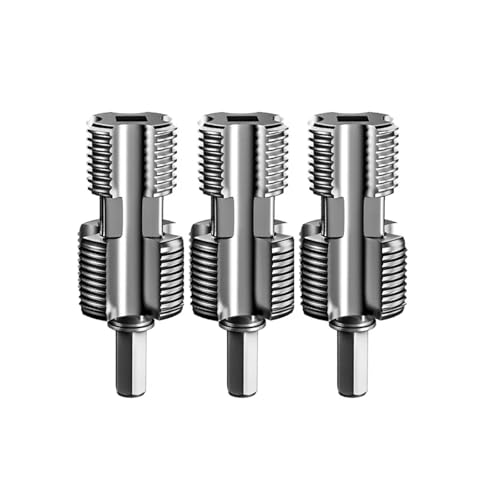 Upgrade 4-Punkt 6-Punkt Wasserrohr Innenlochöffner Universal Wasserrohr Gewindeschneidwerkzeug Elektrischer Bohrer Sechskantöffner(3pcs) von EJPPDHCO