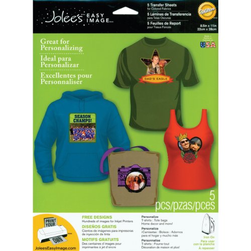 Jolee's Boutique Easy Image Transferpapier zum Aufbügeln, farbige Stoffe Jolee's Boutique Easy Image Transferpapier zum Aufbügeln, farbige Stoffe von EK Success