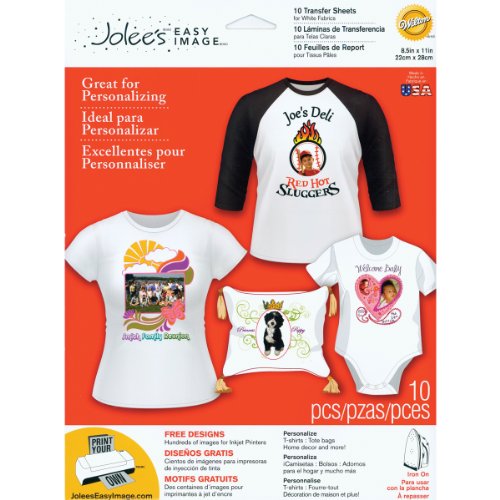 Jolee's Boutique Transferpapier zum Aufbügeln, weiße Stoffe Jolee's Boutique Transferpapier zum Aufbügeln, weiße Stoffe von EK Success