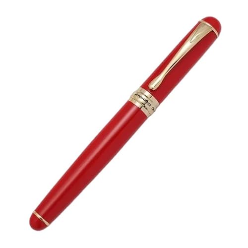 EKINS Füllfederhalter, luxuriös, elegant, mittelgroß, schräg, Iraurita-Spitze, Schreibwaren, Büro, Schulbedarf (Dunkelrot) von EKINS