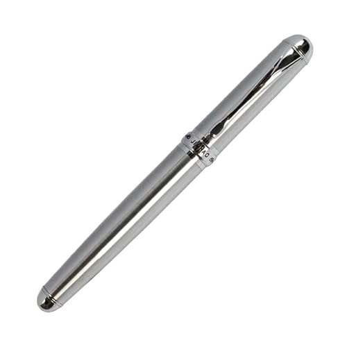 EKINS Füllfederhalter, luxuriös, elegant, mittelgroß, schräg, Iraurita-Spitze, Schreibwaren, Büro, Schulbedarf (Stahl) von EKINS