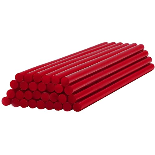EKKJNQ Heißklebestifte, 30 Stück Bunte Heißklebestifte Heißklebestifte DIY Bastelklebestifte 7 x 200, 11x200 mm für Heißklebepistole (Rosenrot 7mm) von EKKJNQ